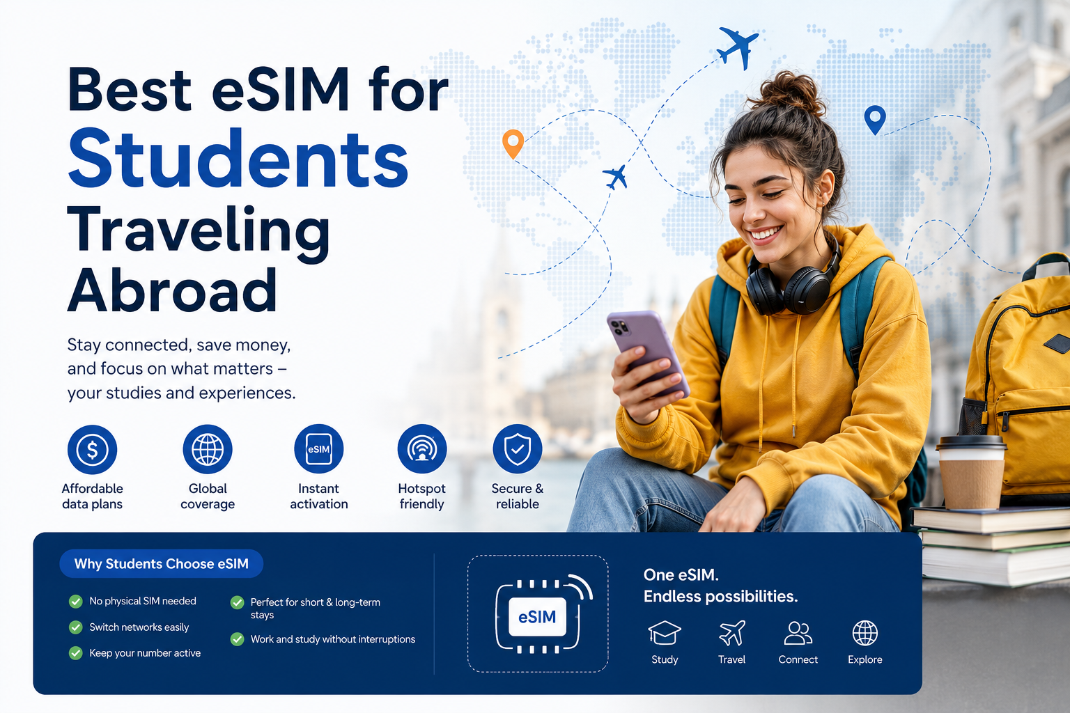 Best eSIM for Students Traveling Abroad (2026 Guide)