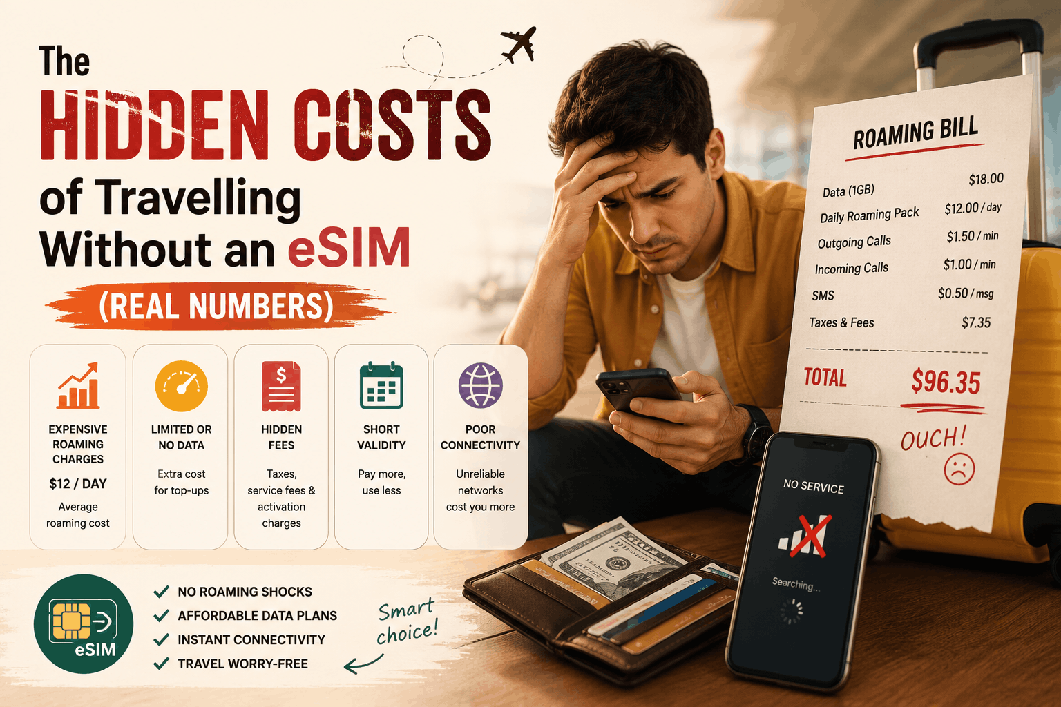 The Hidden Costs of Travelling Without an eSIM (Real Numbers)